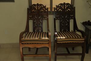 large wooden chairs...Click Here For Details